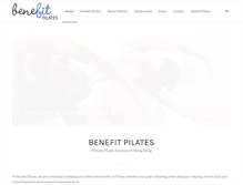 Tablet Screenshot of benefit-pilates.com